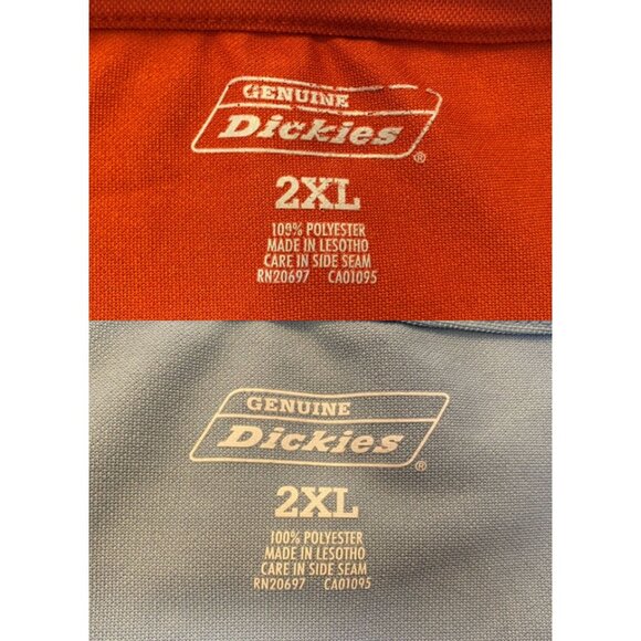 2 Genuine Dickies Men's T-Shirt 2XL Lot of Two Short Sleeve Crew Neck Pocket Tee - Picture 2 of 4